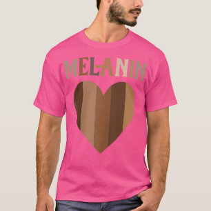 Camiseta Mujeres Melanin Heart Melanin en el 10º de junio
