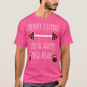 Camiseta Mujeres merry Fitmas Buffalo Navidades divertidos