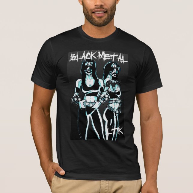 Camiseta Mujeres metalizado negras (Anverso)