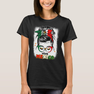 Camiseta Mujeres mexicanas viven México desordenado pelo de