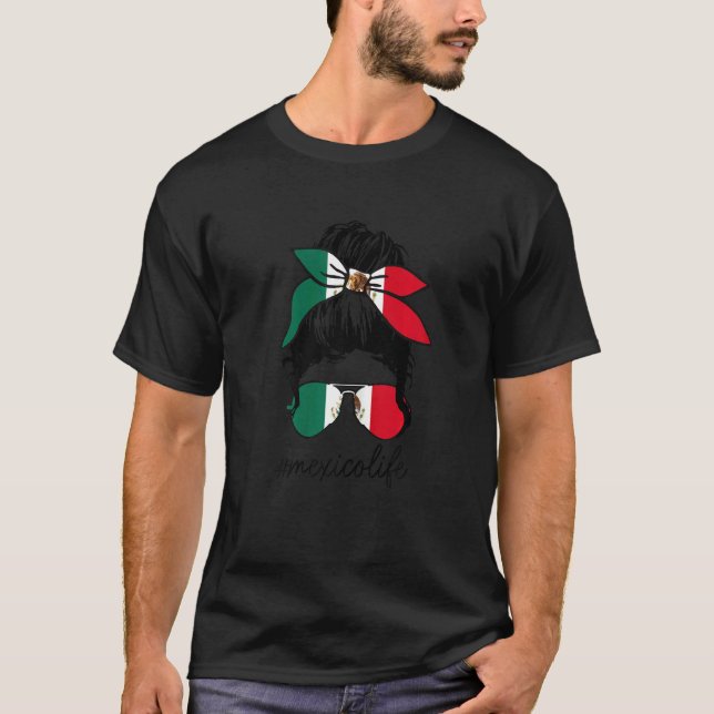 Camiseta Mujeres México Vida Bandera Mexicana Chica del Org (Anverso)