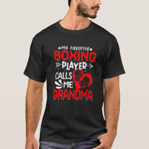 Camiseta Mujeres mi boxeadora favorita me llama abuela