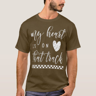 Camiseta Mujeres Mi Corazón Está En La Pista Motocross BMX