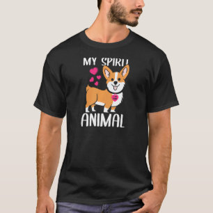 Camiseta Mujeres Mi Espíritu Animal Corgi Perro Amo El Cuel