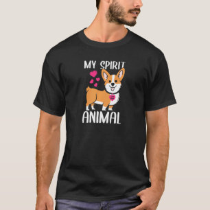 Camiseta Mujeres Mi Espíritu Animal Corgi Perro Amo El Cuel