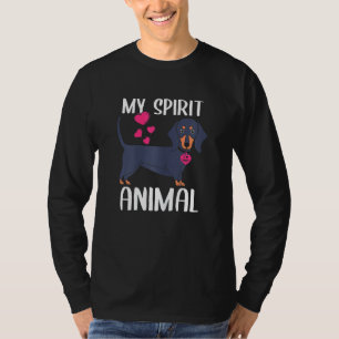 Camiseta Mujeres Mi Espíritu Animal Perro Dachshund Amo A M