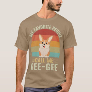 Camiseta Mujeres Mi Gente Favorita Me Llama Geegee Cute Cor