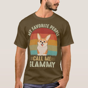 Camiseta Mujeres Mi Gente Favorita Me Llama Glammy Cute Cor