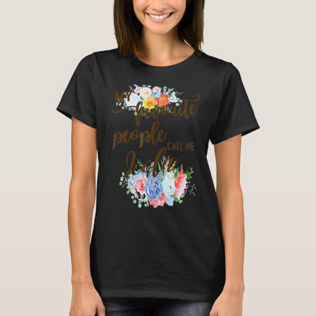 Camiseta Mujeres Mi Gente Favorita Me Llama Lola Filipino G (Anverso)