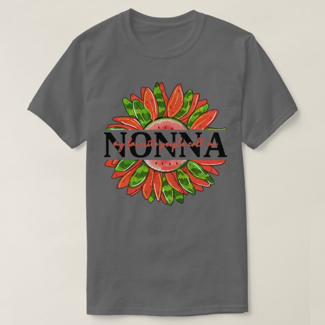 Camiseta Mujeres Mi Gente Favorita Me Llama Nonna Guay Gran (Diseño del anverso)