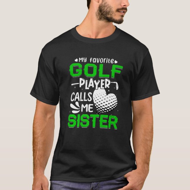 Camiseta Mujeres Mi jugador favorito de golf me llama herma (Anverso)