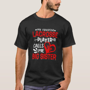 Camiseta Mujeres Mi jugador favorito de Lacrosse Me Llama B