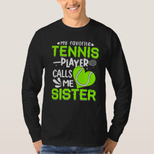 Camiseta Mujeres mi jugador favorito de tenis me llama herm