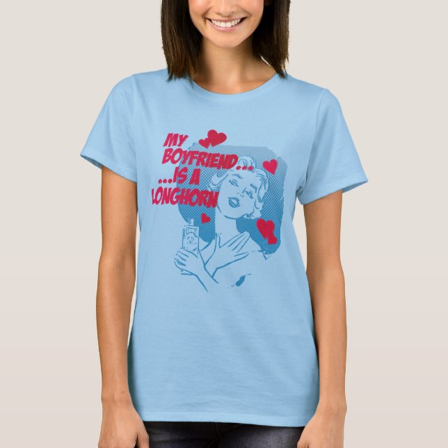 CAMISETA MUJERES, MI NOVIO ES UN LARGO (Anverso)