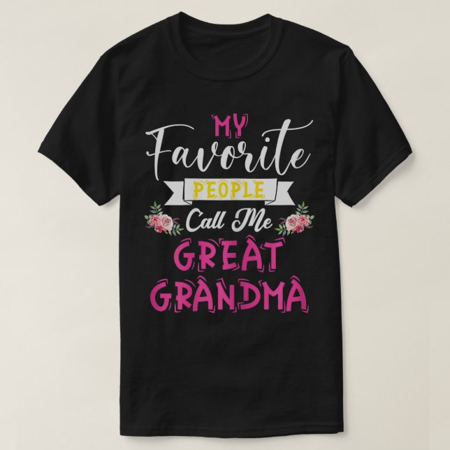 Camiseta Mujeres Mi Persona Favorita Me Llama Gran Abuela M (Diseño del anverso)