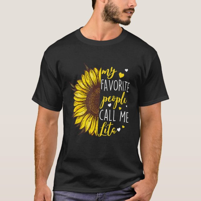 Camiseta Mujeres Mi Persona Favorita Me Llama Lita Abuela M (Anverso)