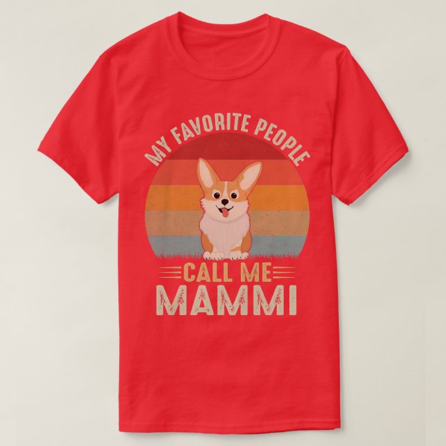 Camiseta Mujeres Mi Persona Favorita Me Llama Mammi Cute Co (Diseño del anverso)