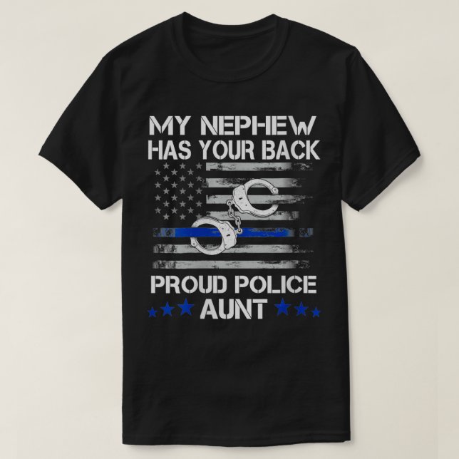 Camiseta Mujeres Mi Sobrino Tiene Tu Espalda Orgullosa Poli (Diseño del anverso)