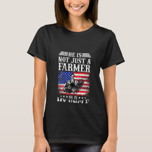 Camiseta Mujeres Mi Tío Es Un Agricultor Patriótico Granjer