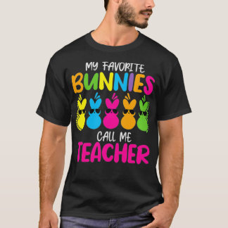 Camiseta Mujeres mis conejitos favoritos me llaman divertid