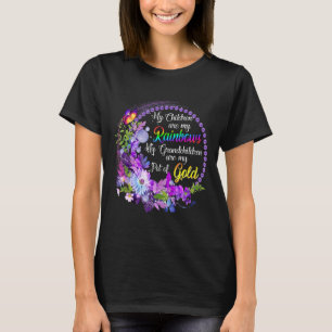 Camiseta Mujeres Mis Nietos Son Mi Oro Gracioso G