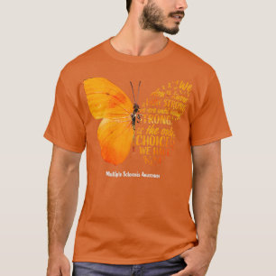 Camiseta Mujeres MS Mariposa Naranja Cinta de múltiples cle