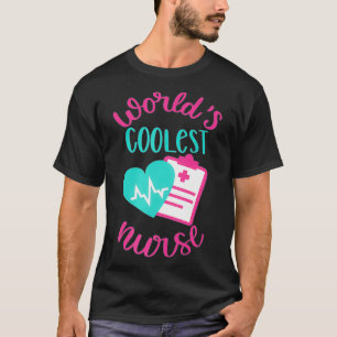 Camiseta Mujeres Mundos Enfermería de Enfermeras más Cooles