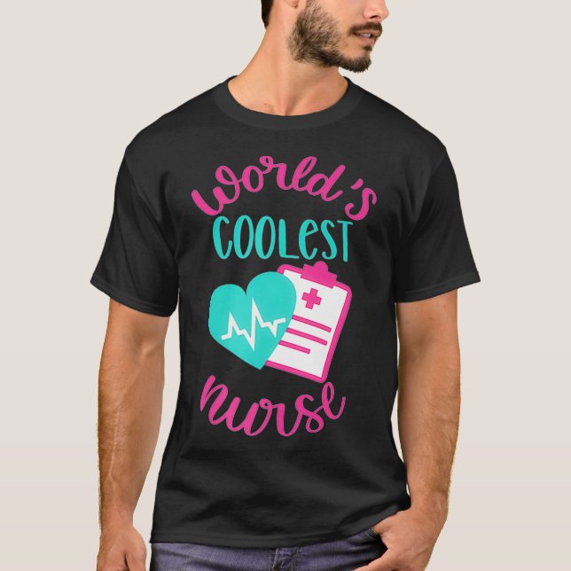 Camiseta Mujeres Mundos Enfermería de Enfermeras más Cooles (Anverso)