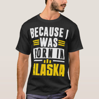 Camiseta Mujeres Nacidas En Alaska Estados Unidos VNeck