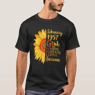 Camiseta Mujeres Nacidas En Febrero 1957 65 Cumpleaños 65 A