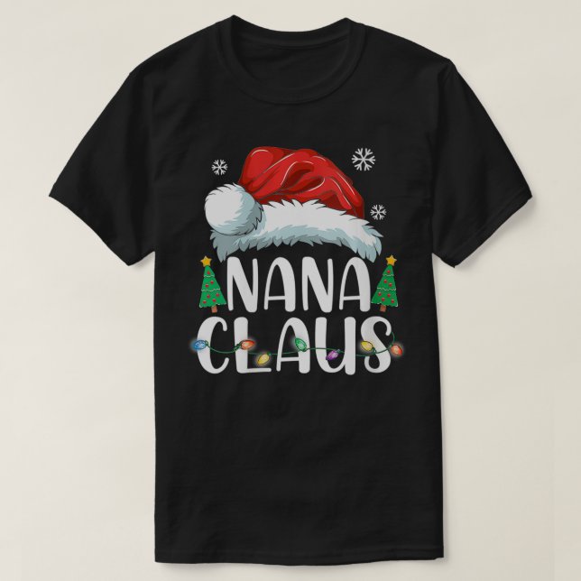 Camiseta Mujeres Nana Claus Santa Navidades en familia (Diseño del anverso)