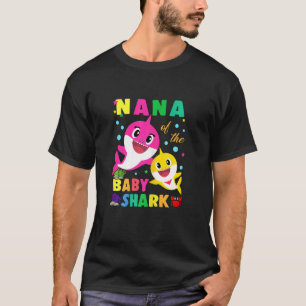 Camiseta Mujeres Nana De La Familia Nana Shark Nana
