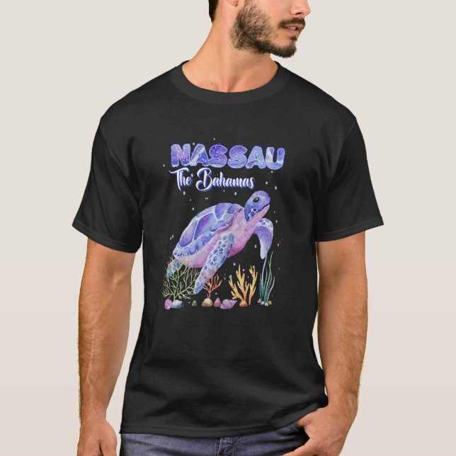 Camiseta Mujeres Nassau Las Bahamas Snorkel Scuba (Anverso)