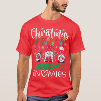 Camiseta Mujeres Navidades Con Mi Cuidador Gnomies Stethos