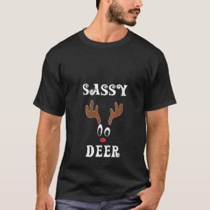 Camiseta Mujeres Navidades de peluche reno Angler Hunt Deer