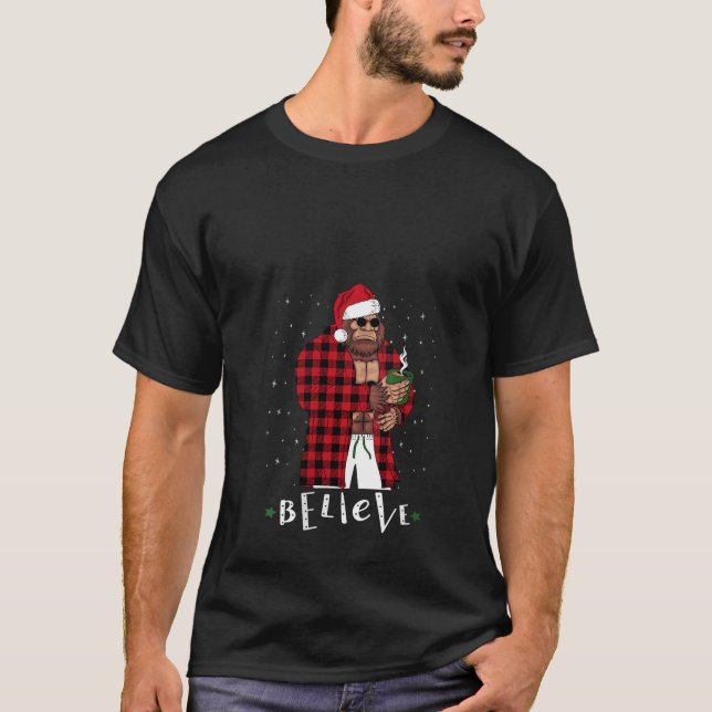 Camiseta Mujeres Navidades de pie de playa de búfalo de plá (Anverso)