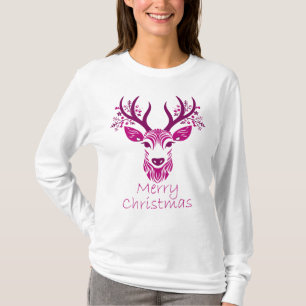 Camiseta Mujeres Navidades Deer Long Sleeve