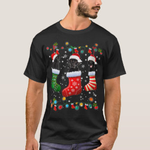 Camiseta Mujeres Navidades del Black Lab Labrador se burlan