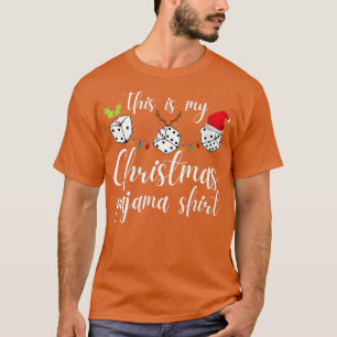 Camiseta Mujeres Navidades del Bunco Pajama Dice Game Night
