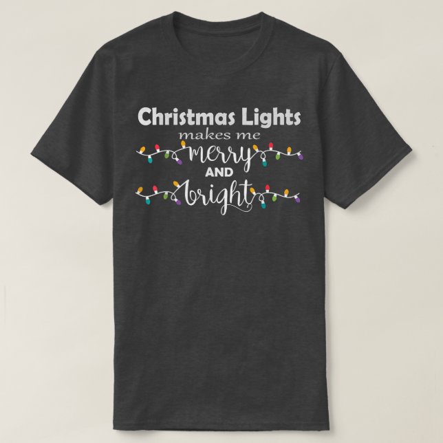 Camiseta Mujeres Navidades Encenden A La Madre Feliz Y Bril (Diseño del anverso)