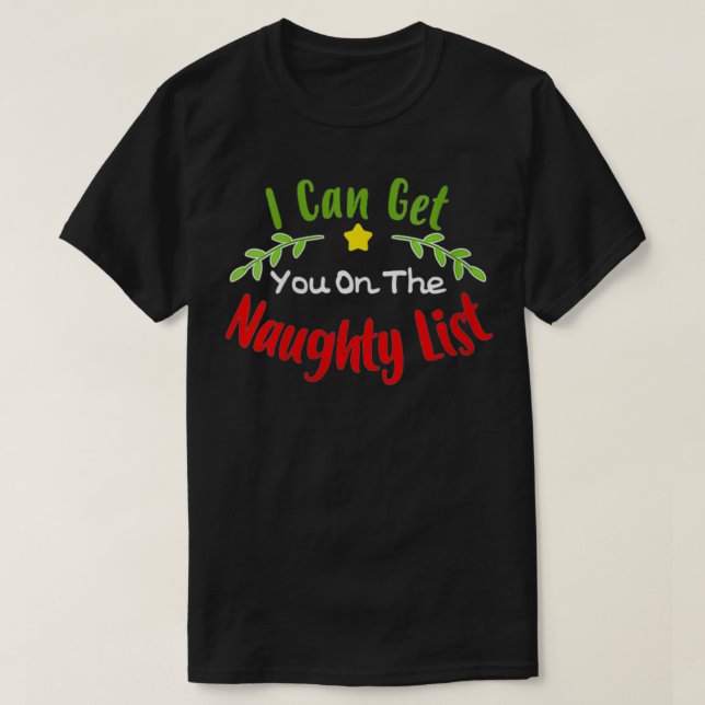 Camiseta Mujeres Navidades graciosas Gag Gift Te Puedo Pone (Diseño del anverso)