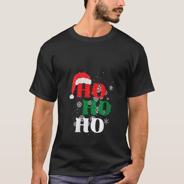 Camiseta Mujeres Navidades Ho Ho Ho Ho Ho Snow se funden co (Anverso)