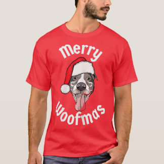 Camiseta Mujeres Navidades merry Woofmas Navidades gracioso
