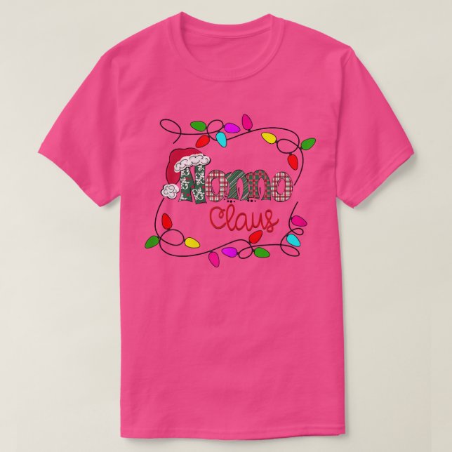 Camiseta Mujeres Navidades personalizadas No Claus Xmas Lig (Diseño del anverso)