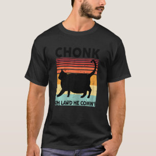 Camiseta Mujeres Negras Ca Chonk Cat Meme Kitten Mom Meow
