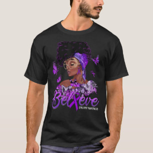 Camiseta Mujeres negras creen que la Epilepsia de Cinta Púr