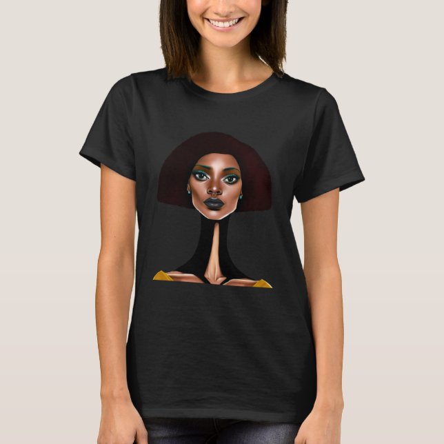 Camiseta Mujeres negras de cuello largo (Anverso)