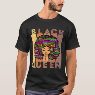 Camiseta Mujeres negras Melanin profesora Reina afro Chica