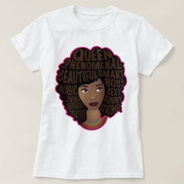 Camiseta Mujeres negras motivadoras (Diseño del anverso)