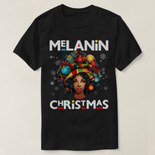 Camiseta Mujeres negras Navidades melanin sista Xmas Sistas